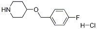 4-[(4-Fluorobenzyl)oxy]piperidine hydrochloride Struktur