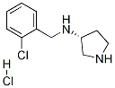 (2-Chloro-benzyl)-(R)-pyrrolidin-3-yl-amine hydrochloride Struktur