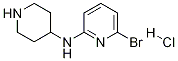 (6-Bromo-pyridin-2-yl)-piperidin-4-yl-amine hydrochloride Struktur