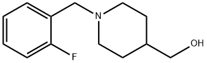 [1-(2-Fluoro-benzyl)-piperidin-4-yl]-methanol Struktur