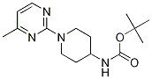 [1-(4-Methyl-pyrimidin-2-yl)-piperidin-4-yl]-carbamic acid tert-butyl ester Struktur