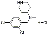 (2,4-Dichloro-benzyl)-methyl-piperidin-4-yl-amine hydrochloride Struktur