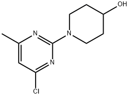 1-(4-Chloro-6-methyl-pyrimidin-2-yl)-piperidin-4-ol Struktur