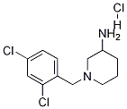 1-(2,4-Dichloro-benzyl)-piperidin-3-ylamine hydrochloride Struktur