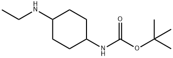 (4-EthylaMino-cyclohexyl)-carbaMic acid tert-butyl ester Struktur