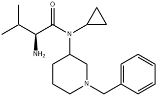 (S)-2-AMino-N-(1-benzyl-piperidin-3-yl)-N-cyclopropyl-3-Methyl-butyraMide Struktur