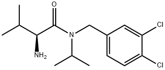 (S)-2-AMino-N-(3,4-dichloro-benzyl)-N-isopropyl-3-Methyl-butyraMide Struktur