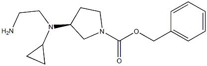 (S)-3-[(2-AMino-ethyl)-cyclopropyl-aMino]-pyrrolidine-1-carboxylic acid benzyl ester Struktur