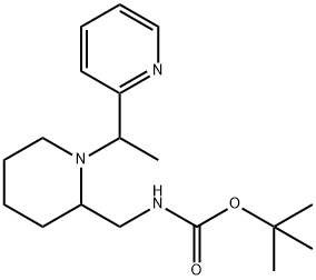 [1-(1-Pyridin-2-yl-ethyl)-piperidin-2-ylMethyl]-carbaMic acid tert-butyl ester Struktur