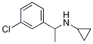 [1-(3-Chloro-phenyl)-ethyl]-cyclopropyl-aMine Struktur