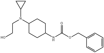 {4-[Cyclopropyl-(2-hydroxy-ethyl)-aMino]-cyclohexyl}-carbaMic acid benzyl ester Struktur