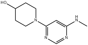 1-(6-MethylaMino-pyriMidin-4-yl)-piperidin-4-ol Struktur