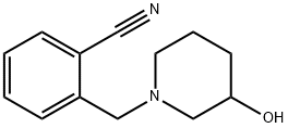 2-(3-Hydroxy-piperidin-1-ylMethyl)-benzonitrile Struktur