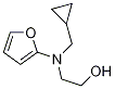 2-(Cyclopropyl-furan-2-ylMethyl-aMino)-ethanol Struktur