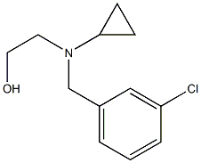 2-[(3-Chloro-benzyl)-cyclopropyl-aMino]-ethanol Struktur