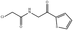 2-Chloro-N-(2-oxo-2-thiophen-2-yl-ethyl)-acetaMide Struktur