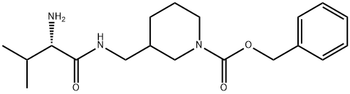 3-[((S)-2-AMino-3-Methyl-butyrylaMino)-Methyl]-piperidine-1-carboxylic acid benzyl ester Struktur