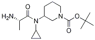 3-[((S)-2-AMino-propionyl)-cyclopropyl-aMino]-piperidine-1-carboxylic acid tert-butyl ester Struktur