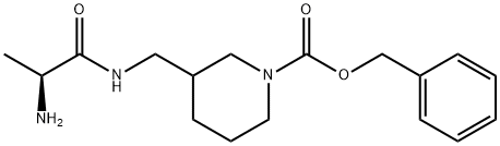 3-[((S)-2-AMino-propionylaMino)-Methyl]-piperidine-1-carboxylic acid benzyl ester Struktur