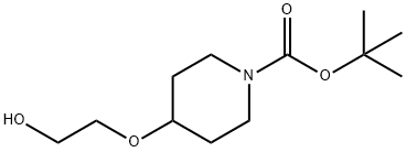 4-(2-Hydroxy-ethoxy)-piperidine-1-carboxylic acid tert-butyl ester Struktur