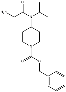 4-[(2-AMino-acetyl)-isopropyl-aMino]-piperidine-1-carboxylic acid benzyl ester Struktur