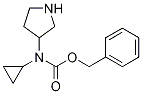 Cyclopropyl-pyrrolidin-3-yl-carbaMic acid benzyl ester Struktur