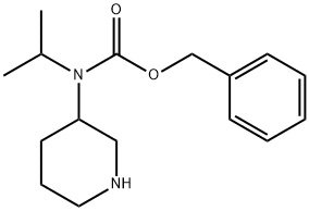 Isopropyl-piperidin-3-yl-carbaMic acid benzyl ester Struktur