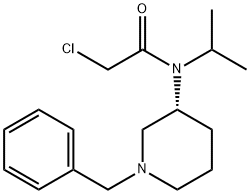 N-((R)-1-Benzyl-piperidin-3-yl)-2-chloro-N-isopropyl-acetaMide Struktur