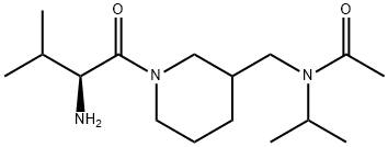 N-[1-((S)-2-AMino-3-Methyl-butyryl)-piperidin-3-ylMethyl]-N-isopropyl-acetaMide Struktur