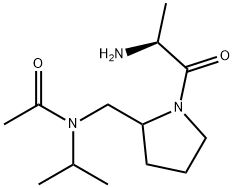 N-[1-((S)-2-AMino-propionyl)-pyrrolidin-2-ylMethyl]-N-isopropyl-acetaMide Struktur