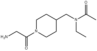 N-[1-(2-AMino-acetyl)-piperidin-4-ylMethyl]-N-ethyl-acetaMide Struktur