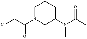 N-[1-(2-Chloro-acetyl)-piperidin-3-yl]-N-Methyl-acetaMide Struktur