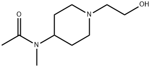 N-[1-(2-Hydroxy-ethyl)-piperidin-4-yl]-N-Methyl-acetaMide Struktur