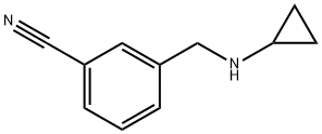 3-[(cyclopropylamino)methyl]benzonitrile Struktur