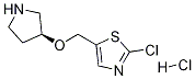 2-Chloro-5-((S)-pyrrolidin-3-yloxymethyl)-thiazole hydrochloride Struktur