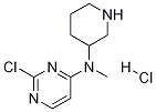 (2-Chloro-pyrimidin-4-yl)-methyl-piperidin-3-yl-amine hydrochloride Struktur