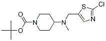 4-[(2-Chloro-thiazol-5-ylmethyl)-methyl-amino]-piperidine-1-carboxylic acid tert-butyl ester Struktur