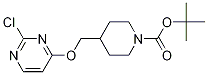 4-(2-Chloro-pyrimidin-4-yloxymethyl)-piperidine-1-carboxylic acid tert-butyl ester Struktur