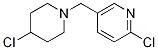 2-chloro-5-((4-chloropiperidin-1-yl)methyl)pyridine Struktur