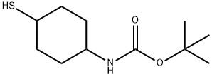 (4-Mercapto-cyclohexyl)-carbaMic acid tert-butyl ester Struktur