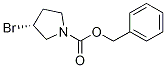 (R)-3-BroMo-pyrrolidine-1-carboxylic acid benzyl ester Struktur