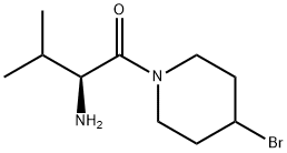 (S)-2-AMino-1-(4-broMo-piperidin-1-yl)-3-Methyl-butan-1-one Struktur