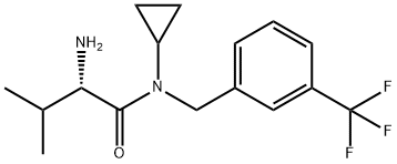 (S)-2-AMino-N-cyclopropyl-3-Methyl-N-(3-trifluoroMethyl-benzyl)-butyraMide Struktur