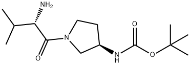 [(R)-1-((S)-2-AMino-3-Methyl-butyryl)-pyrrolidin-3-yl]-carbaMic acid tert-butyl ester Struktur