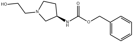 [(R)-1-(2-Hydroxy-ethyl)-pyrrolidin-3-yl]-carbaMic acid benzyl ester Struktur