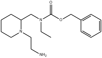 [1-(2-AMino-ethyl)-piperidin-2-ylMethyl]-ethyl-carbaMic acid benzyl ester Struktur