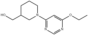 [1-(6-Ethoxy-pyriMidin-4-yl)-piperidin-3-yl]-Methanol Struktur