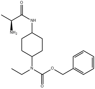 [4-((S)-2-AMino-propionylaMino)-cyclohexyl]-ethyl-carbaMic acid benzyl ester Struktur