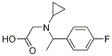 {Cyclopropyl-[1-(4-fluoro-phenyl)-ethyl]-aMino}-acetic acid Struktur