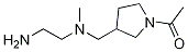 1-(3-{[(2-AMino-ethyl)-Methyl-aMino]-Methyl}-pyrrolidin-1-yl)-ethanone Struktur